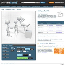Stick Figure Trust Fall - 3D Figures - Great Clipart for Presentations - www.PresenterMedia.com