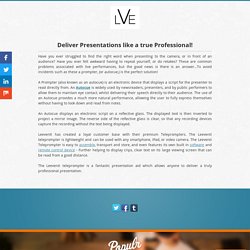 Deliver Presentations like a true Professional!