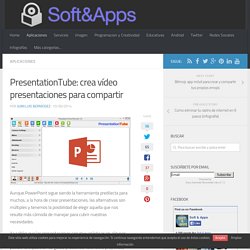 PresentationTube: crea vídeo presentaciones para compartir
