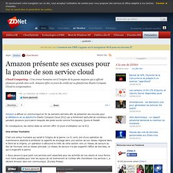 Amazon présente ses excuses pour la panne de son service cloud