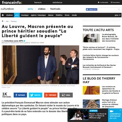 Au Louvre, Macron présente au prince héritier saoudien "La Liberté guidant le peuple"