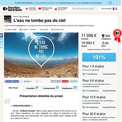 Henry Tidy présente L'eau, une chance pour la paix
