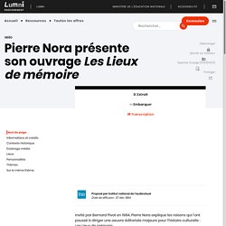 Pierre Nora présente son ouvrage Les Lieux de mémoire - 1984 - 2'27