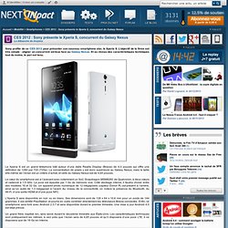 CES 2012 : Sony présente le Xperia S, concurrent du Galaxy Nexus