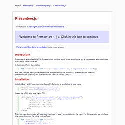 Presenteer.js