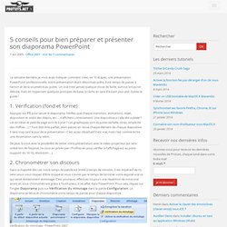 5 conseils pour bien préparer et présenter son diaporama PowerPoint