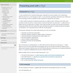 Presenting work with \(\LaTeX{}\) — Tools for scientific computing 1.0 documentation