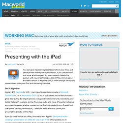 Presenting with the iPad