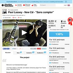 Paul Lassey présente Paul Lassey - New Cd - "Sans compter"