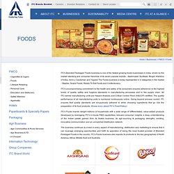 ITC presents Ready to Eat, Ready to Cook, Processed & Packaged foods in India