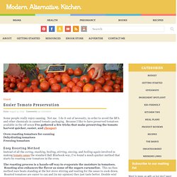 Easier Tomato Preservation