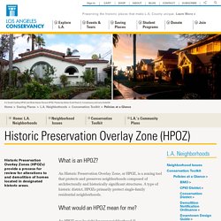 Historic Preservation Overlay Zone (HPOZ)