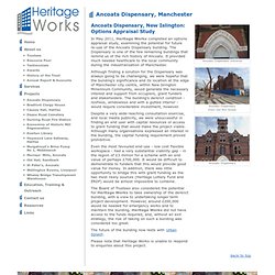 Heritage Works Buildings Preservation Trust: Projects: Ancoats Dispensary