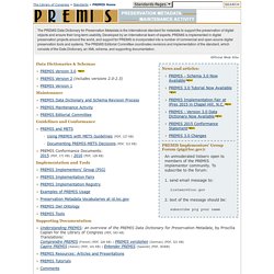 PREMIS: Preservation Metadata Maintenance Activity