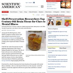 Shelf-Preservation: Researchers Tap Century-Old Brain Tissue for Clues to Mental Illness