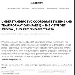 Understanding SVG Coordinate Systems & Transformations (Part 1) – The viewport, <code>viewBox</code>, & <code>preserveAspectRatio</code>