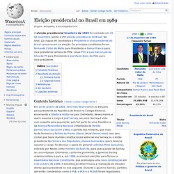 Eleição presidencial no Brasil em 1989