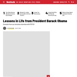 President Barack Obama Shares His Life Lessons