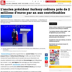 L'ancien président Sarkozy coûtera près de 2 millions d'euros par an aux contribuables