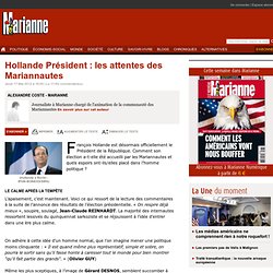 Hollande Président : les attentes des Mariannautes