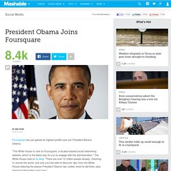 President Obama Joins Foursquare