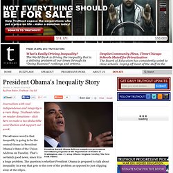 President Obama's Inequality Story