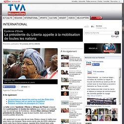 La présidente du Liberia appelle à la mobilisation de toutes les nations