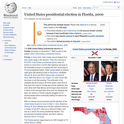 2000 united states presidential elections in florida