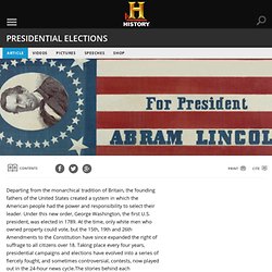 Presidential Elections — History.com Articles, Video, Pictures and Facts