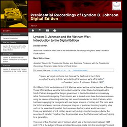 Presidential Recordings of Lyndon B. Johnson Digital Edition