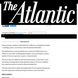What Makes a Presidential Résumé? - The Atlantic