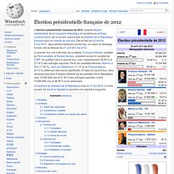Élection présidentielle française de 2012