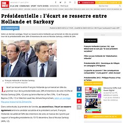 08/01 : l'écart se resserre entre Hollande et Sarkozy