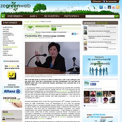 Présidentielles 2012 : Corinne Lepage candidate