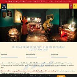 Un Crime presque parfait - Escape Game Cluedo à Paris Châtelet