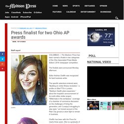 Press finalist for two Ohio AP awards - Madison Press