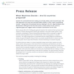 Press Release – AlgorithmWatch