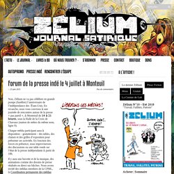 Forum de la presse indé le 4 juillet à Monteuil