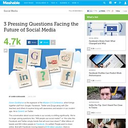 3 Pressing Questions Facing the Future of Social Media
