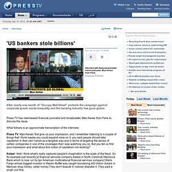 US bankers stole billions'