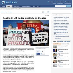 Deaths in UK police custody on the rise