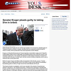 Senator Kruger pleads guilty to taking $1m in bribes