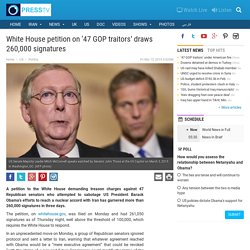 47 GOP traitors’ under American fire