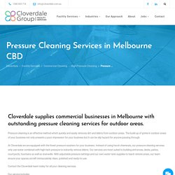 High Pressure Cleaning Service Melbourne