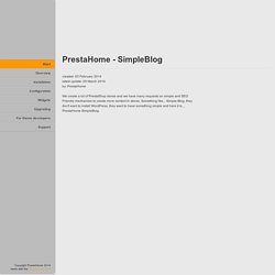 PrestaHome - SimpleBlog