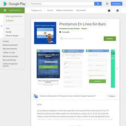 Prestamos En Linea Sin Buro – Applications sur Google Play