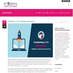 PrestaShop 1.7.5.0 features and highlights