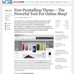 Free PrestaShop Theme – The Powerful Tool For Online Shop!