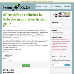 Prestarocket : thèmes Prestashop responsive et modules premiums