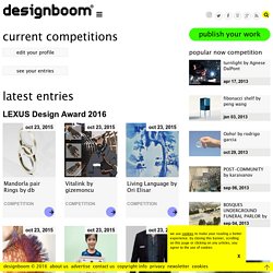 designboom organizes the most prestigious design competitions for a global pool of creative talent